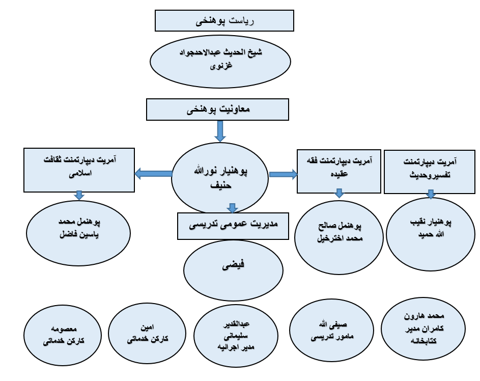 چارت تشکییلات 