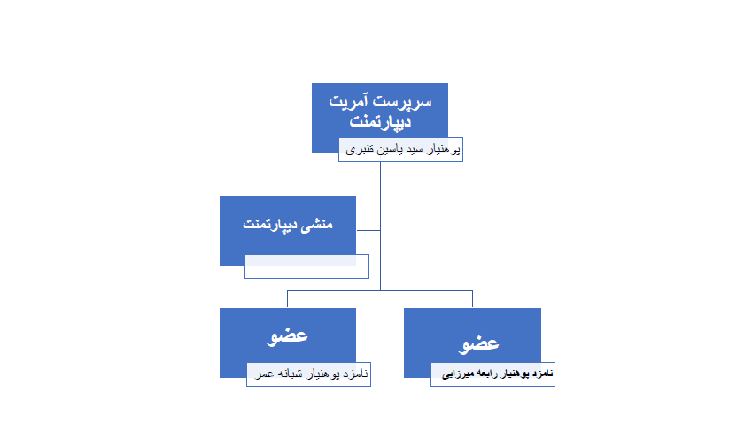 چارت تشکییلات 