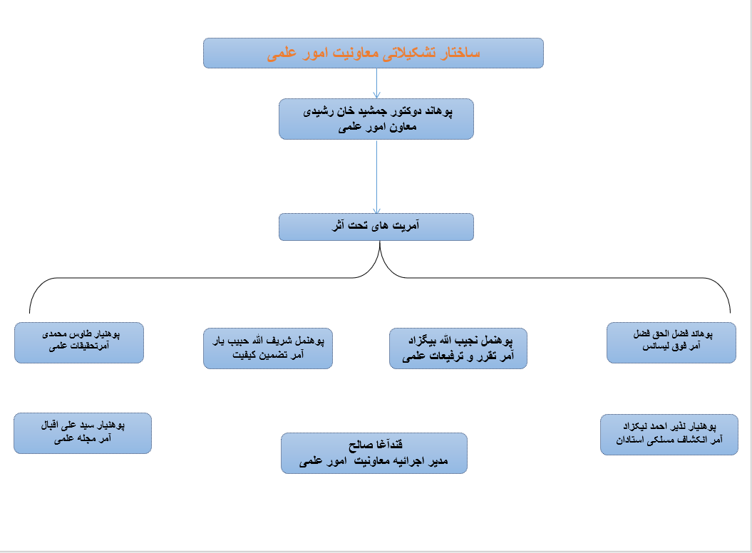 چارت تشکییلات 